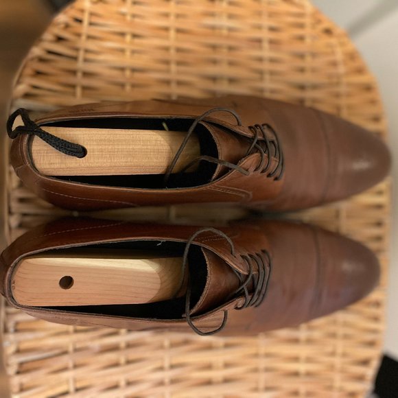 Hugo Boss Cap Toe Dress Shoes (Made in Italy)